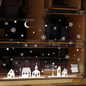 Xmas Glass Wall Stickers