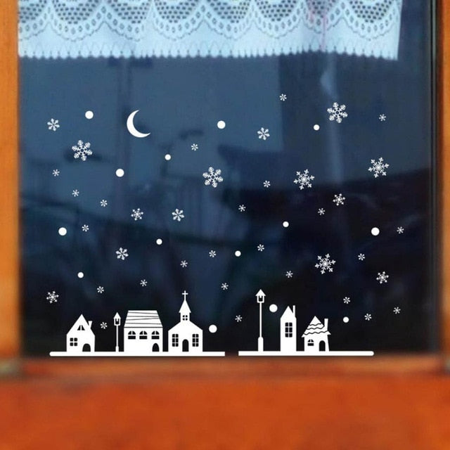 Xmas Glass Wall Stickers
