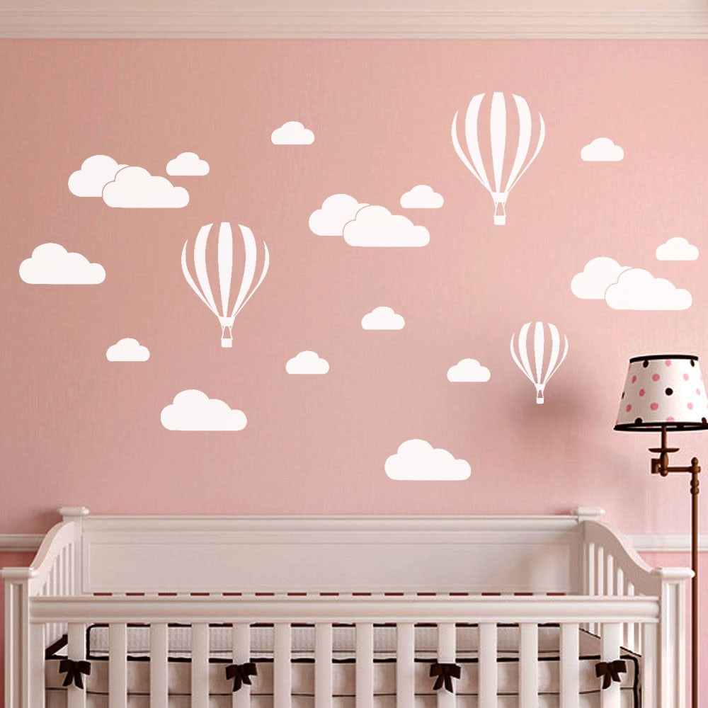 Clouds Balloon Decals
